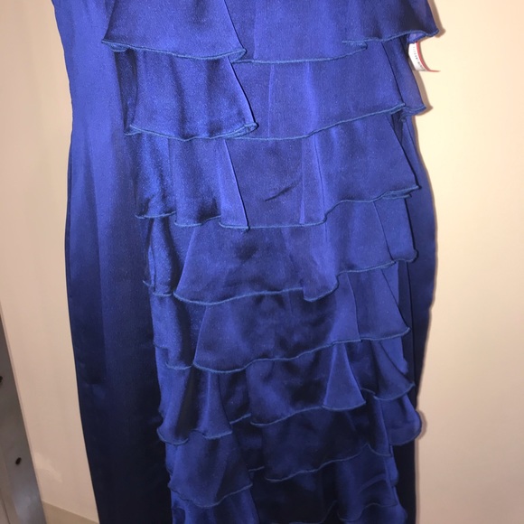 Formal, Blue, Ruffled Dress - Picture 3 of 3